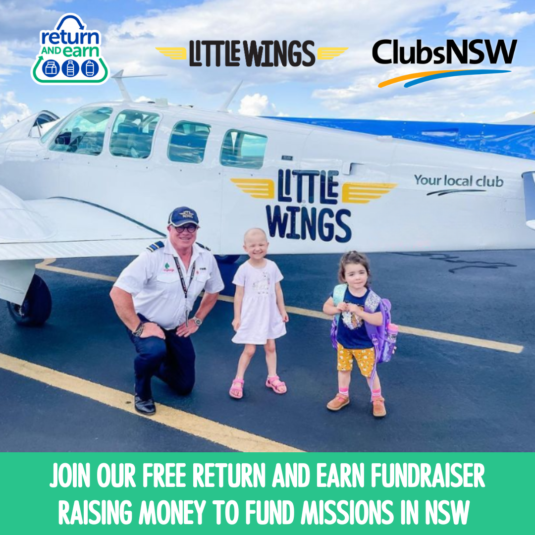 ClubsNSW - Little Wings Return And Earn Fundraiser Campaign